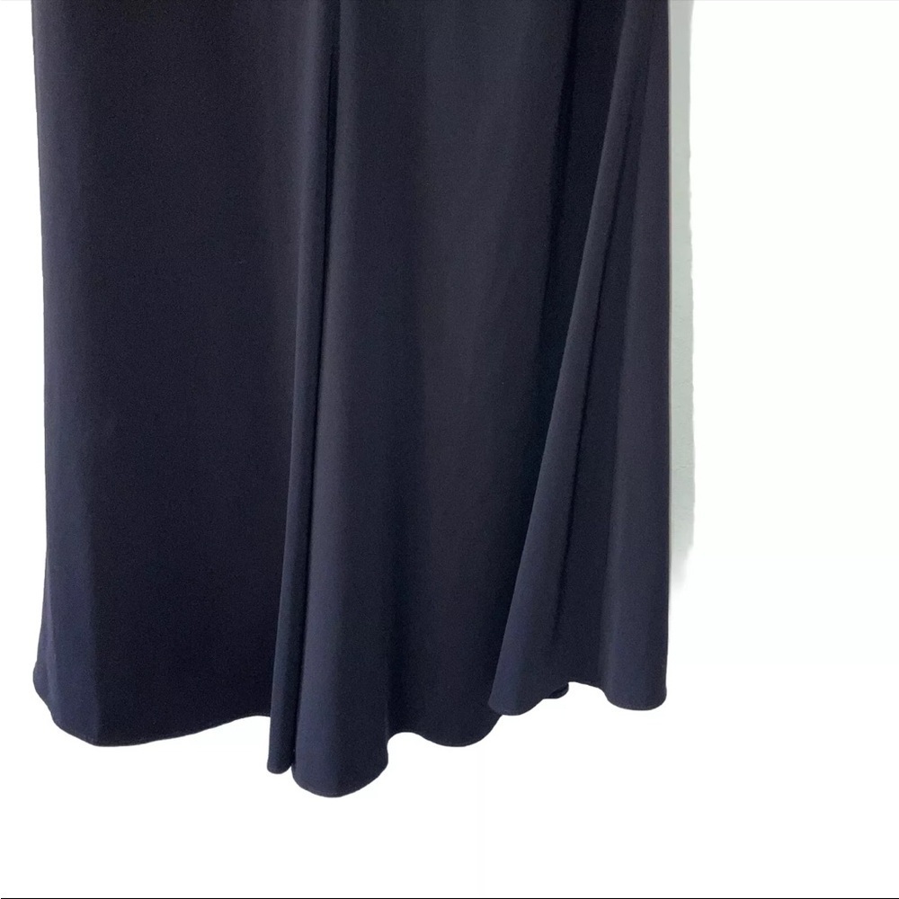BADGLEY MISCHKA Floral Dress black red  Popover Gown strapless maxi. Size 6 - Picture 12 of 15